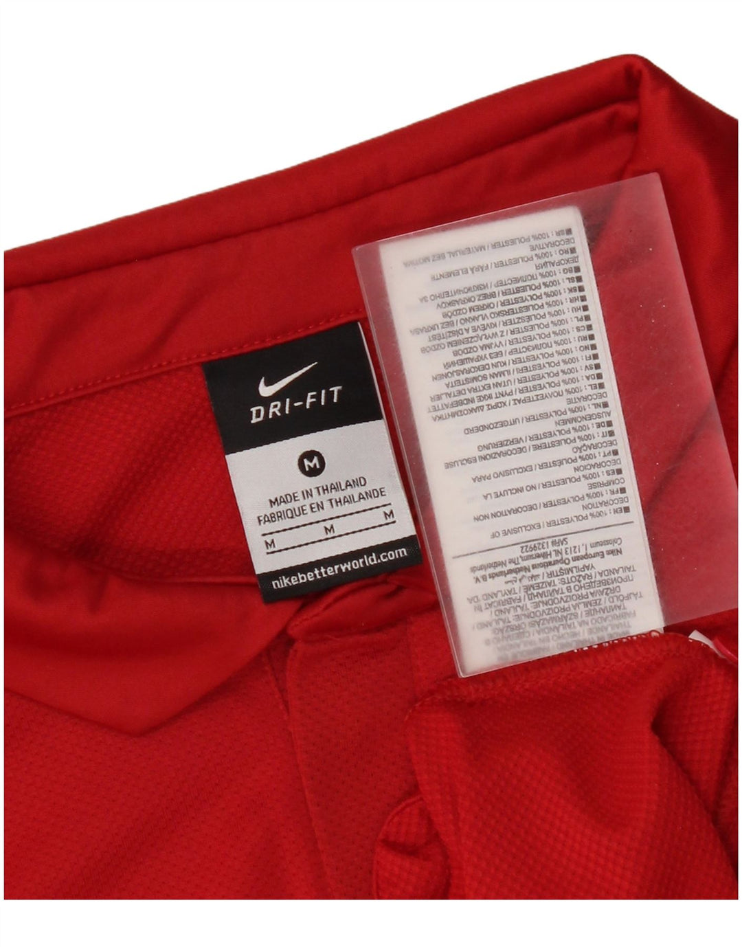 Nike muška Dri Fit polo majica srednje crvene boje od poliestera