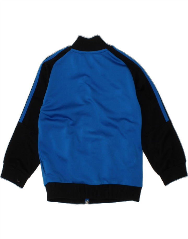 ADIDAS Boys Tracksuit Top Jacket 2-3 Years Blue Colourblock Polyester Vintage Adidas and Second-Hand Adidas from Messina Hembry 