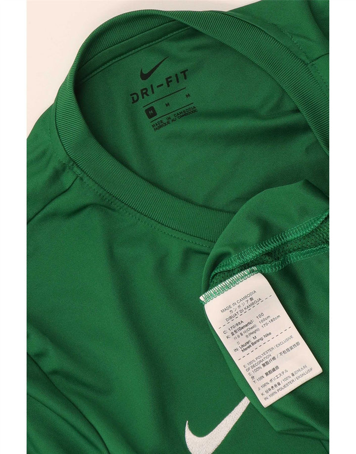 Nike Dri Fit Graphic Majica kratkih rukava srednje zelene boje od poliestera