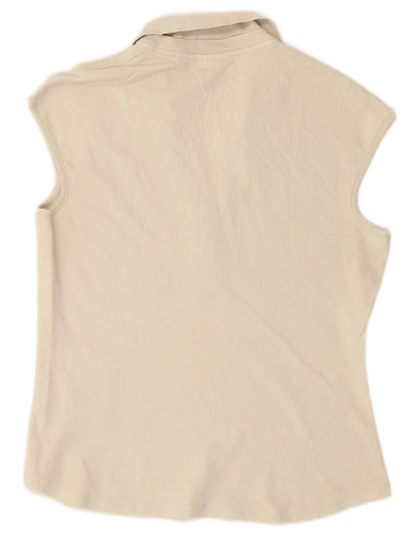 LACOSTE ženska polo majica bez rukava, velika bijela pamučna veličina 44