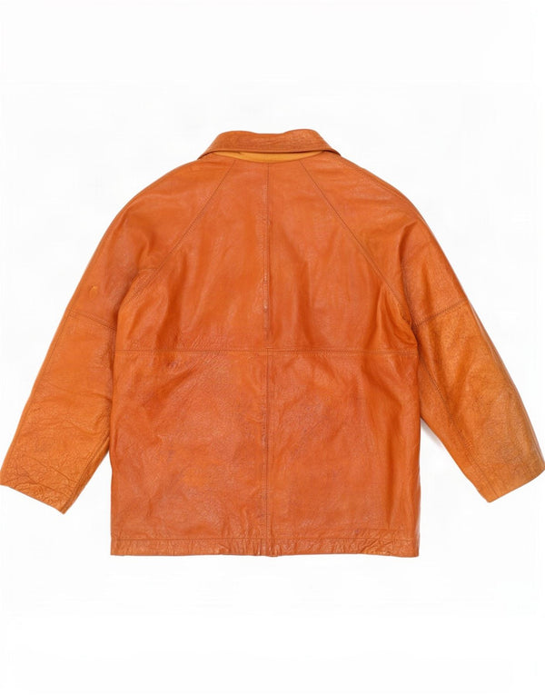 Vintage muška kožna jakna UK 42 XL smeđa