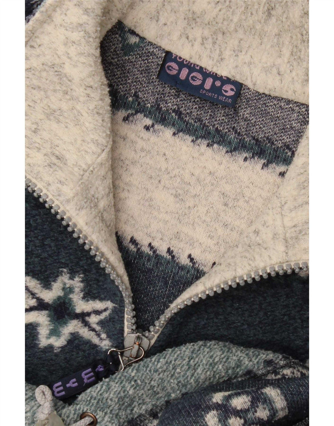Gigi's muški pulover s izrezom i patentnim zatvaračem 2XL višebojni Fair Isle