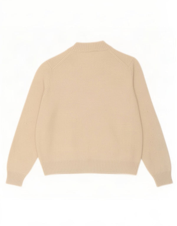Barbour ženski džemper s kornjačevim ovratnikom UK 14 velika bež merino vuna