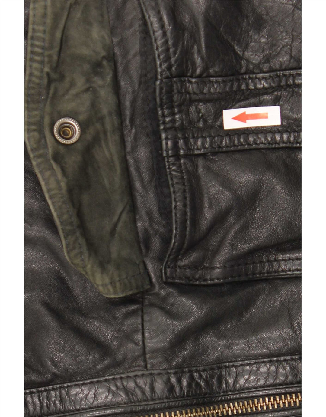 Massimo Dutti muška kožna jakna UK 42 XL crna ovčja koža