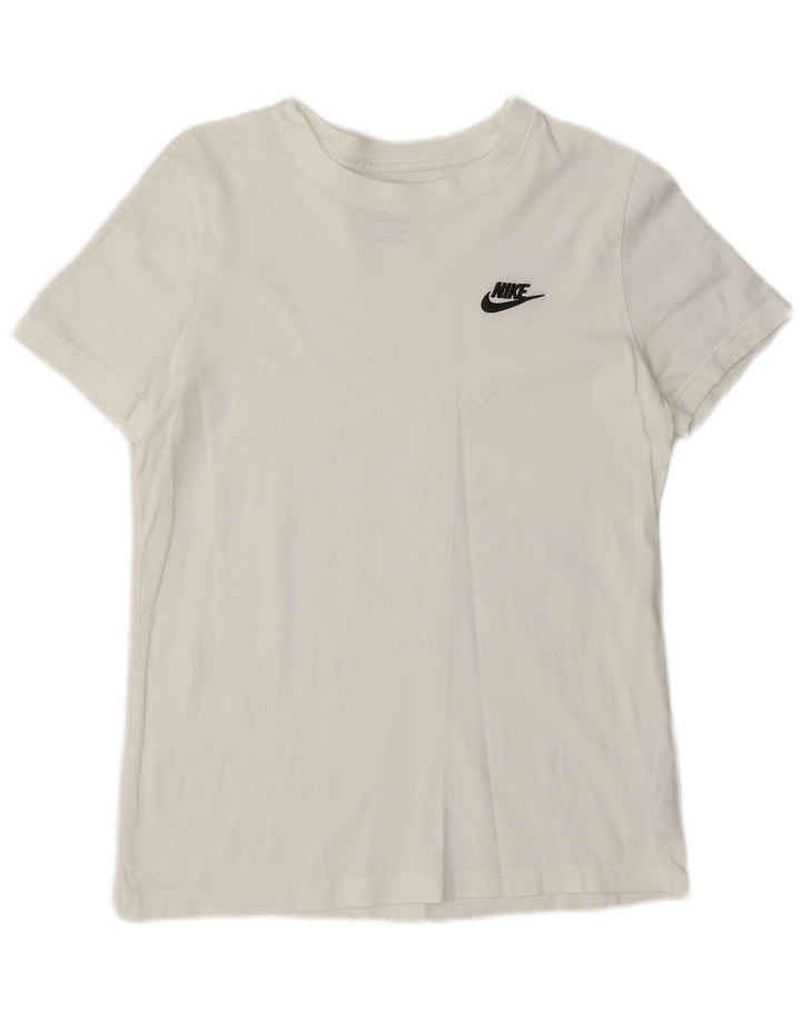 Nike Ženska majica kratkih rukava UK 10 Small White Cotton