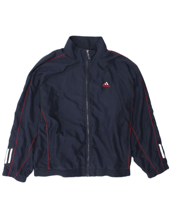 Adidas muška trenirka gornja jakna UK 42/44 velika tamnoplava poliester