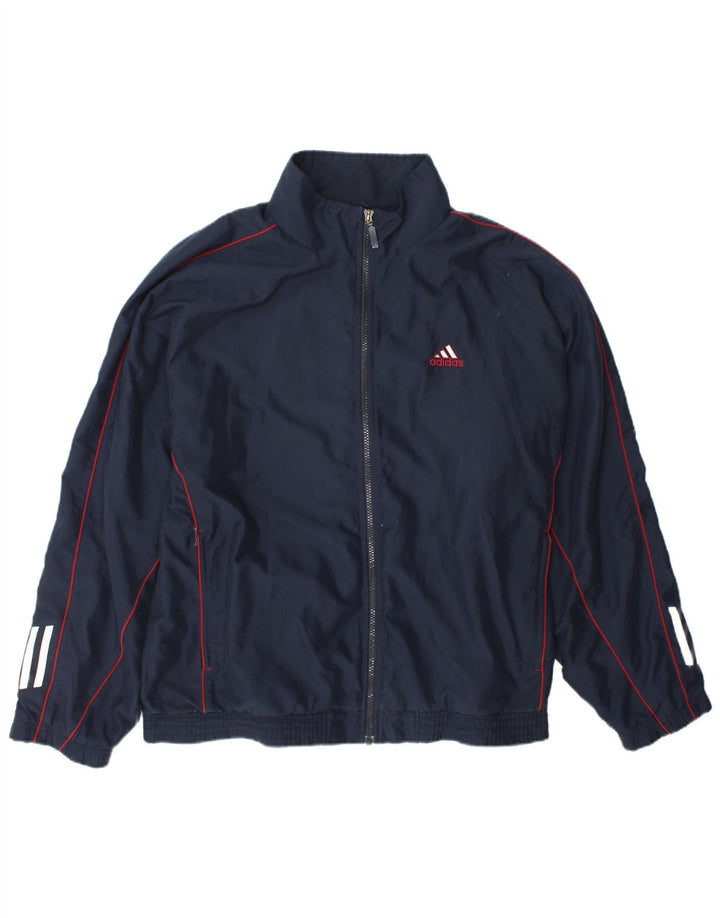 Adidas muška trenirka gornja jakna UK 42/44 velika tamnoplava poliester