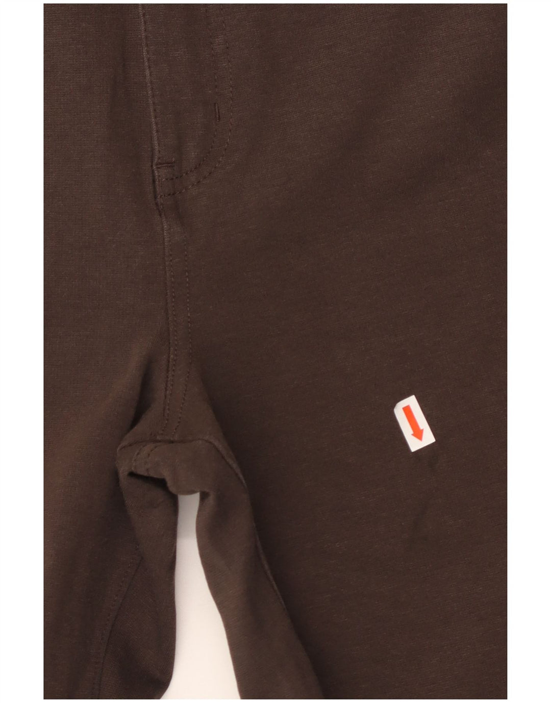 CALVIN KLEIN Ženske ravne ležerne hlače US 14 XL W36 L27 Smeđi pamuk