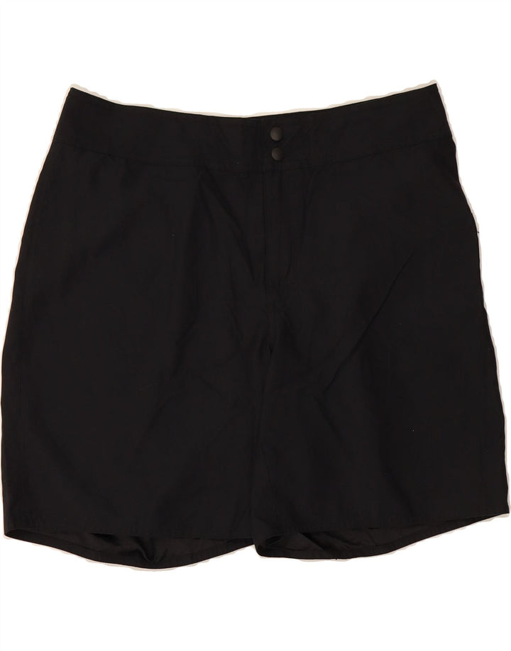 L.L.BEAN Womens Casual Shorts US 14 XL W34  Black Polyester Vintage L.L.Bean and Second-Hand L.L.Bean from Messina Hembry 