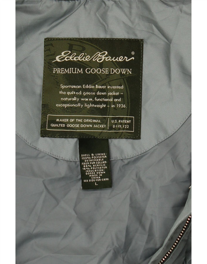 Eddie Bauer Ženska podstavljena jakna UK 16 velika plava poliester