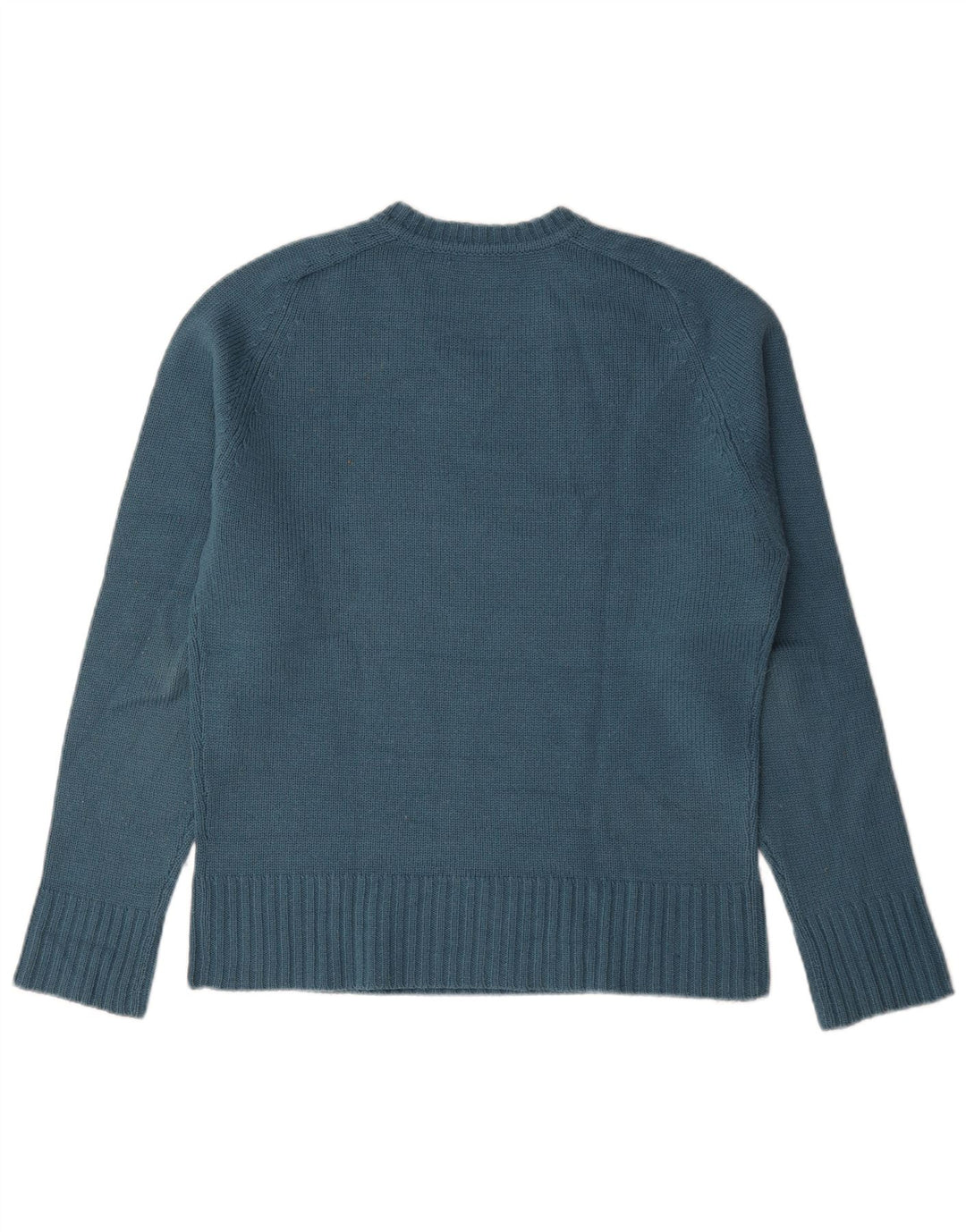 Zara muški pulover s V-izrezom, veliki plavi akril