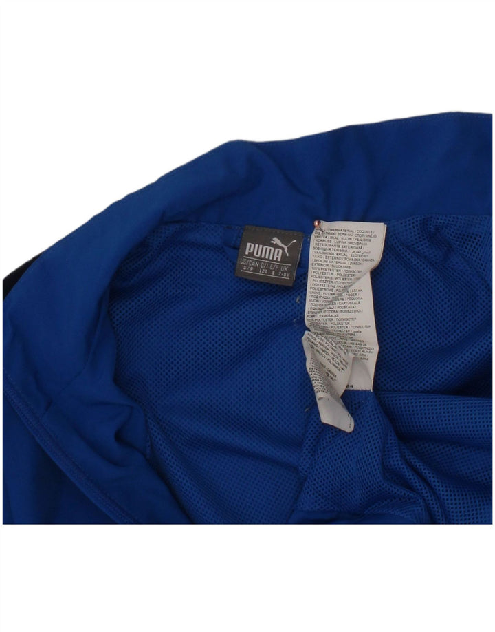 PUMA Boys Graphic Trenirka Gornja jakna 7-8 Years Blue Colourblock