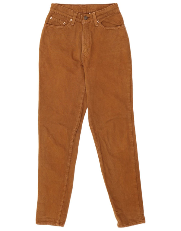 LEVI'S Ženske 512 uske traperice srednje veličine W28 L30 Smeđi pamuk