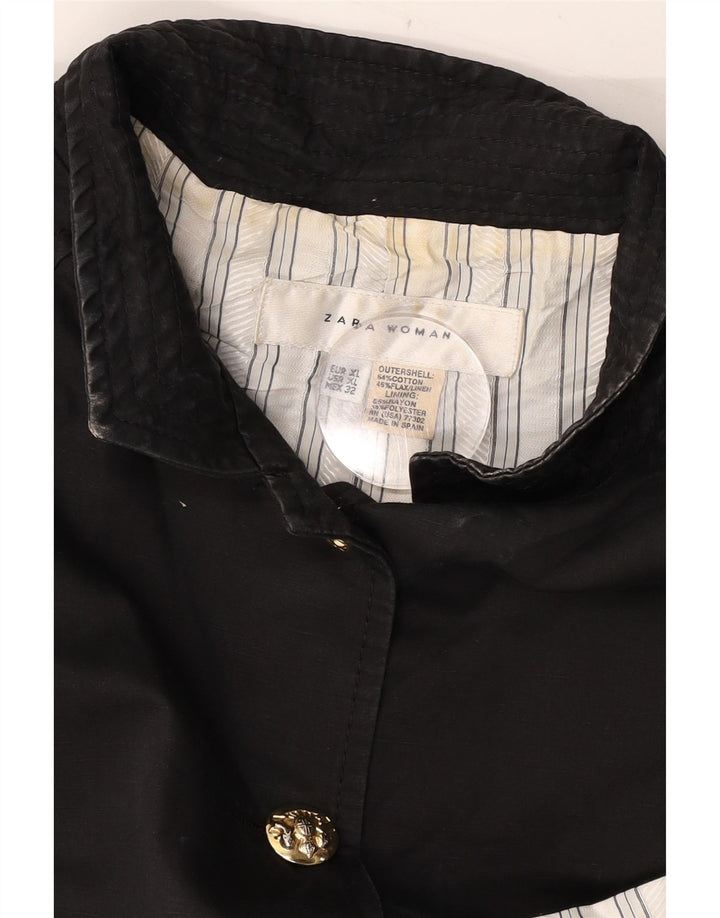 Zara ženska bomber jakna UK 18 XL crni pamuk