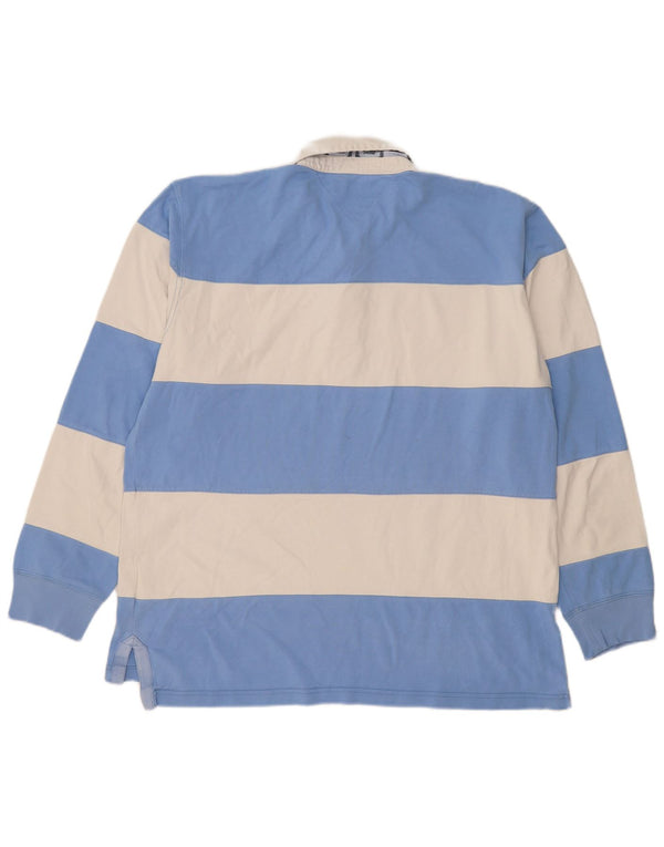 Tommy Hilfiger muška ragbi polo majica dugih rukava 2XL pamuk na plave pruge