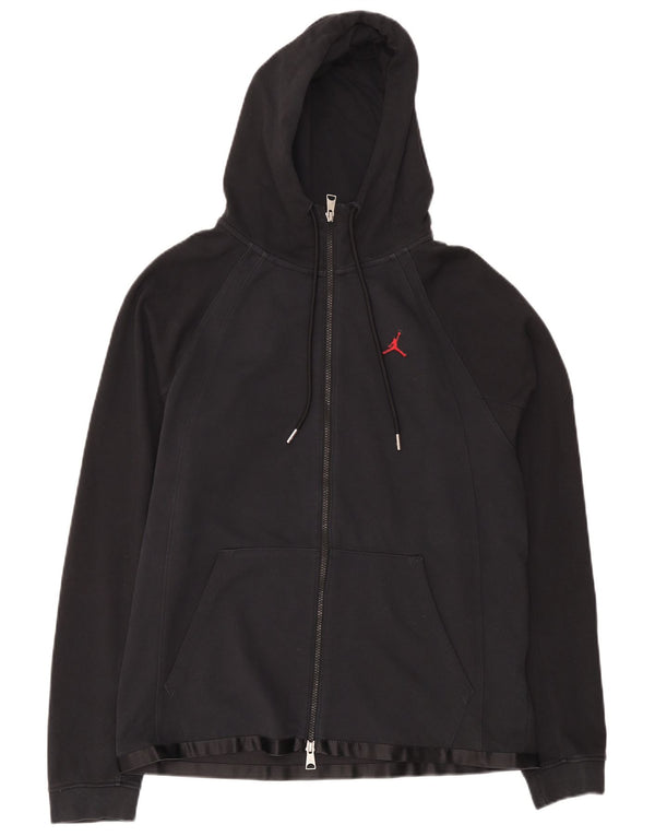 Jordan muški pulover s kapuljačom na patentni zatvarač srednje tamnoplavi pamuk