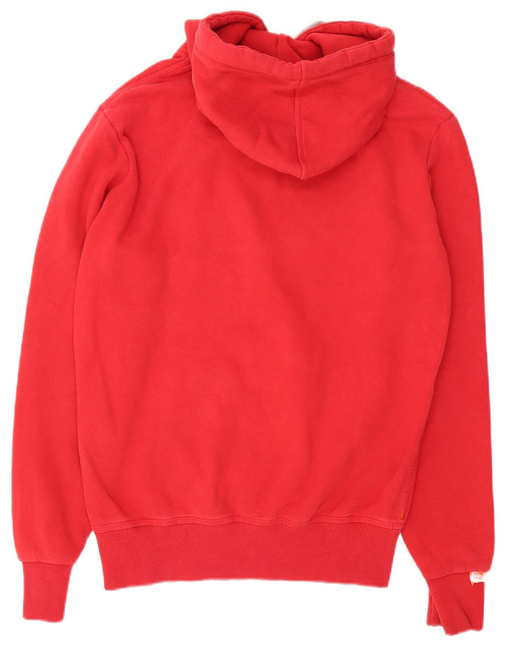 Superdry Mens Graphic Hoodie Jumper Medium Red Cotton