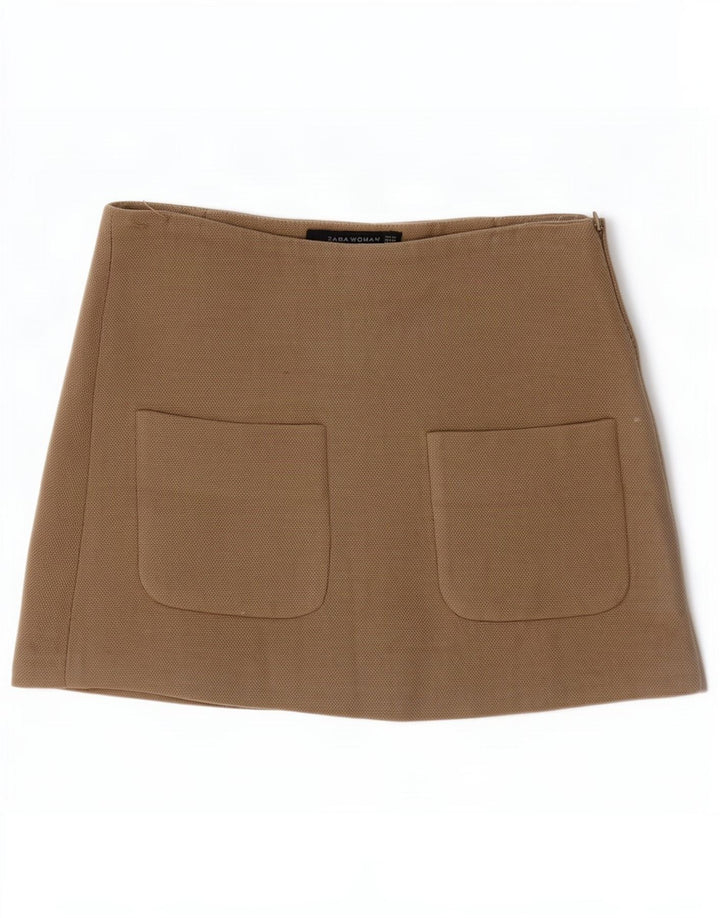 Zara ženska mini suknja XS W24 bež