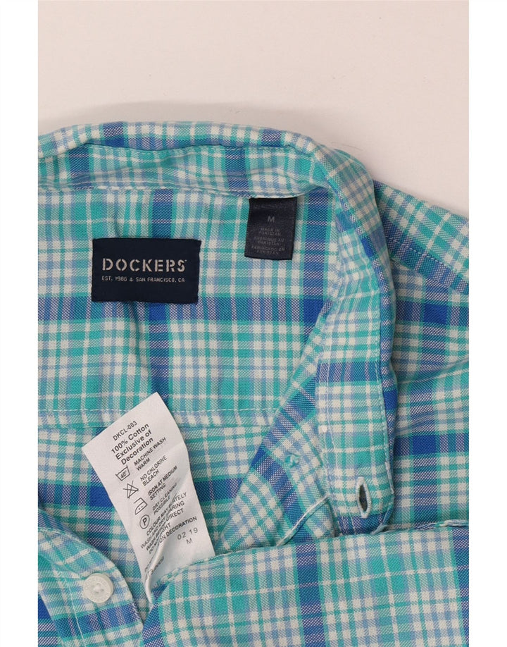 Dockers muška košulja srednje tirkizne karirane pamučne boje