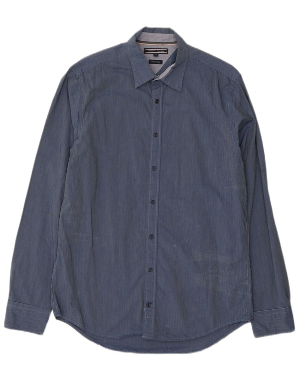 Tommy Hilfiger Mens New York Fit Regular Denim košulja Medium Blue Gingham