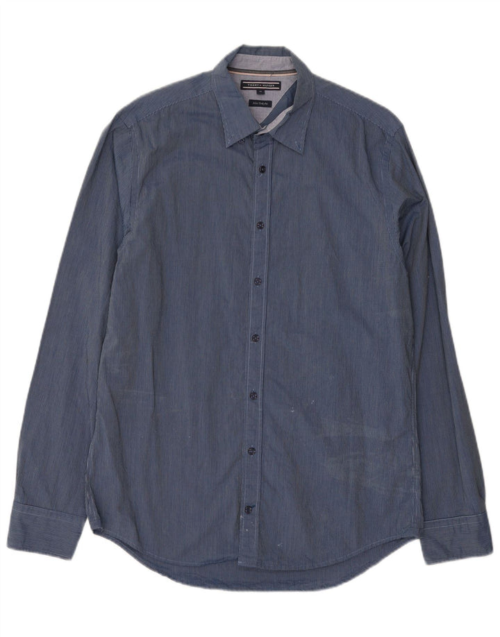 Tommy Hilfiger Mens New York Fit Regular Denim košulja Medium Blue Gingham