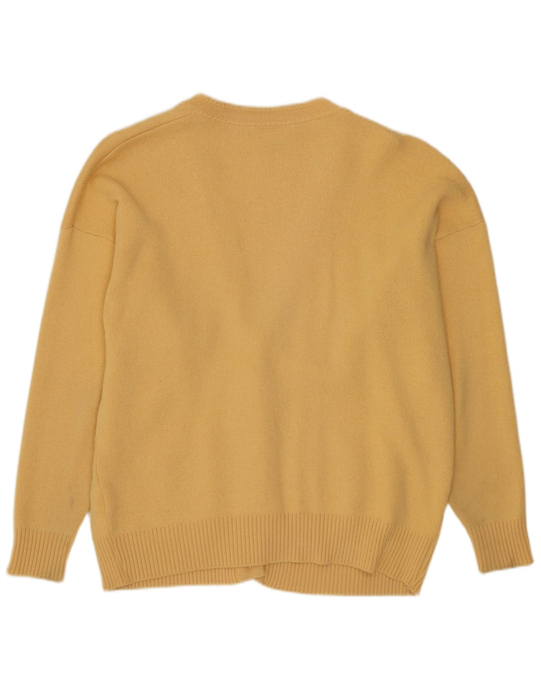 CASTLE Ženski kardigan pulover EU 42 Veliki žuti akril