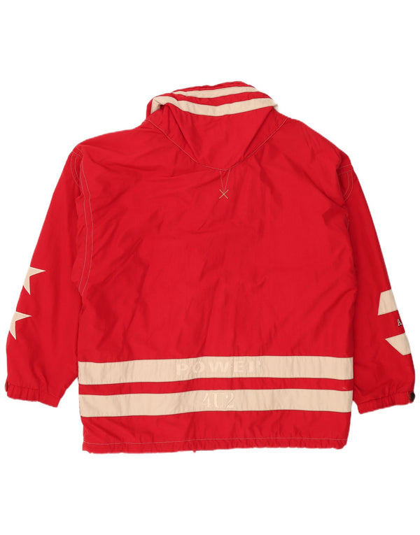 BOGNER muška grafička anorak jakna UK 42 XL poliester crvene boje