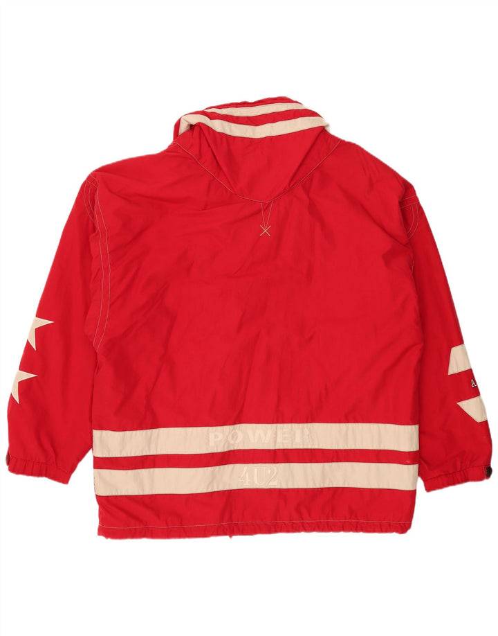 BOGNER muška grafička anorak jakna UK 42 XL poliester crvene boje