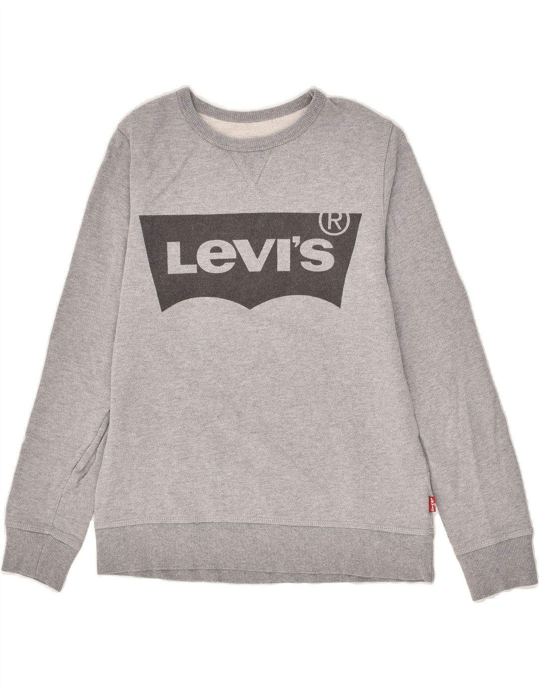 LEVI'S Boys Graphic Sweatshirt Jumper 13-14 Years Grey | Vintage Levi's | Thrift | Second-Hand Levi's | Used Clothing | Messina Hembry 