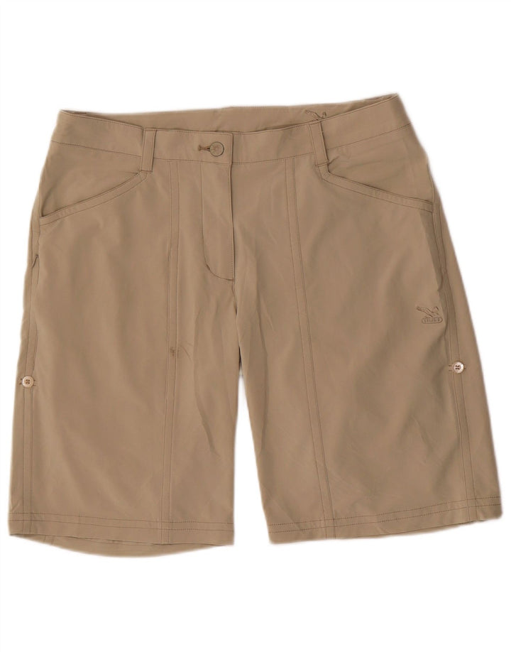 SALEWA Womens Bermuda Shorts UK 14 Large W38 Khaki Polyamide