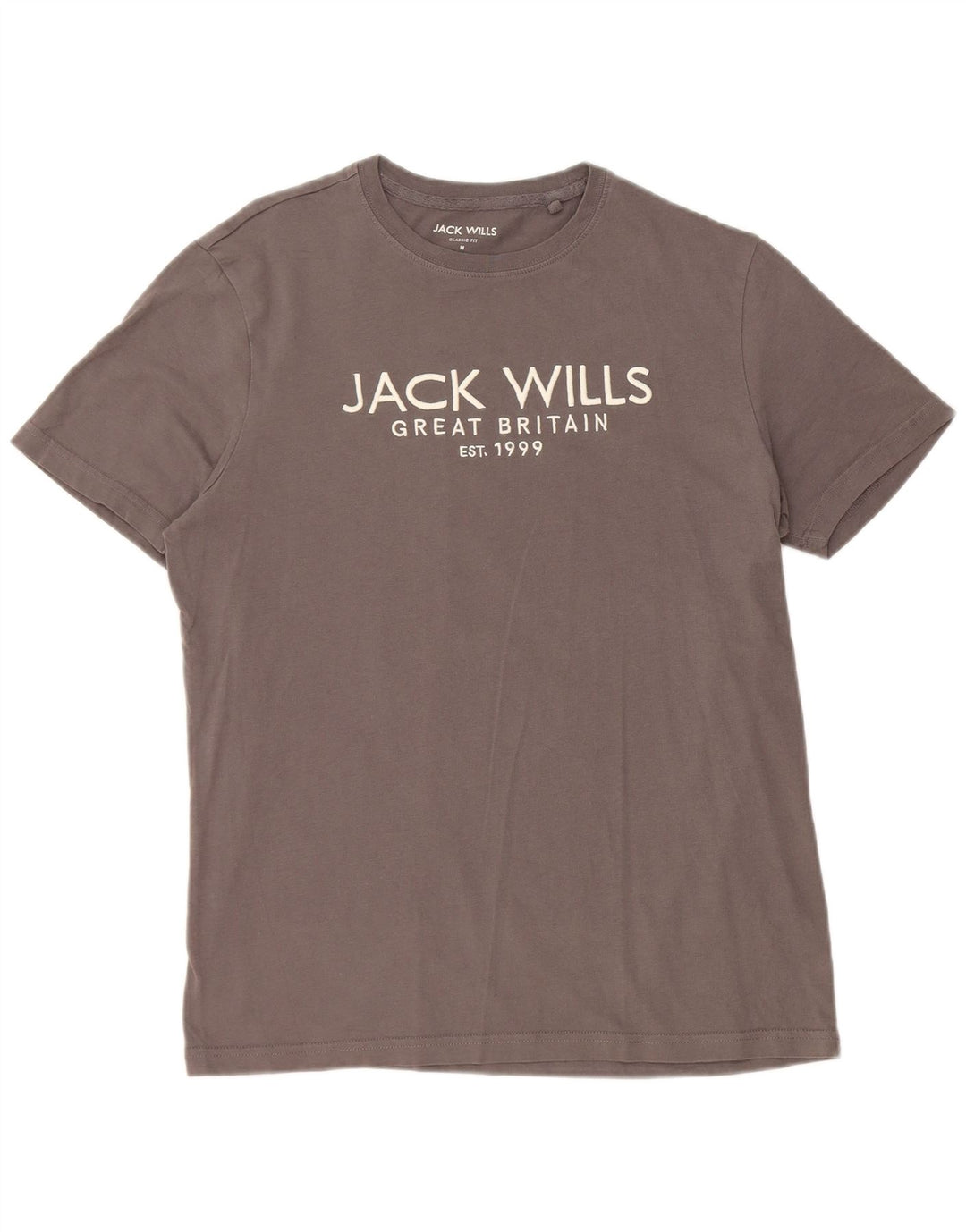 JACK WILLS Muška klasična majica kratkih rukava srednje sive boje