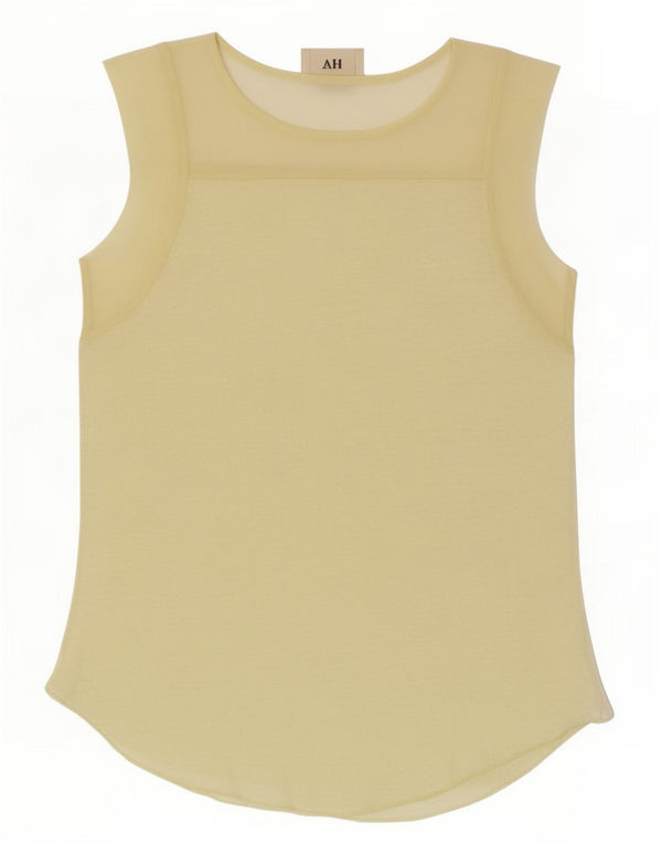 Zara ženski prsluk UK 10 Small Yellow Flected