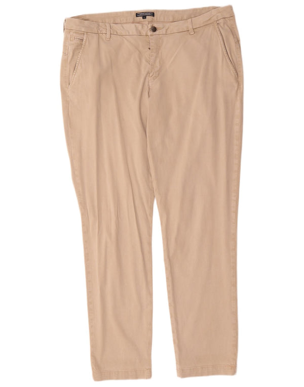 Tommy Hilfiger Ženske uske chino hlače US 14 XL W38 L30 Bež pamuk