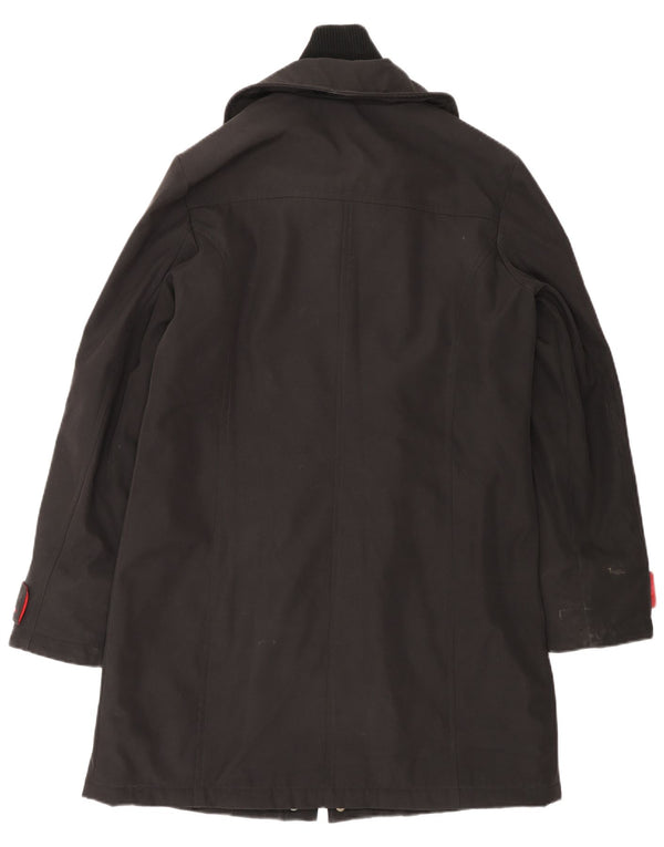 TOMMY HILFIGER Ženska vjetrovka Kaput UK 16 Veliki crni poliester