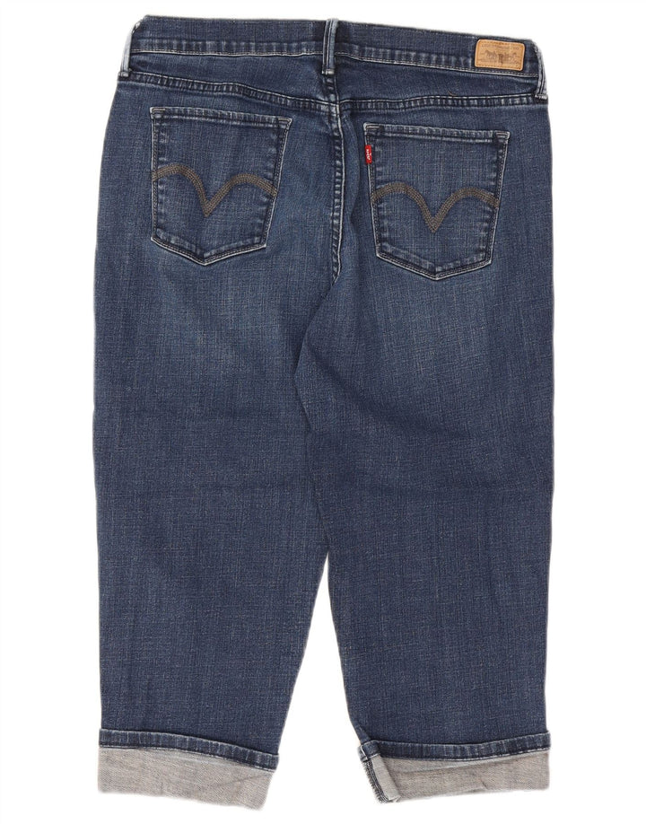 LEVI'S ženske Capri traperice US 12 Large W32 L19 tamnoplavi pamuk