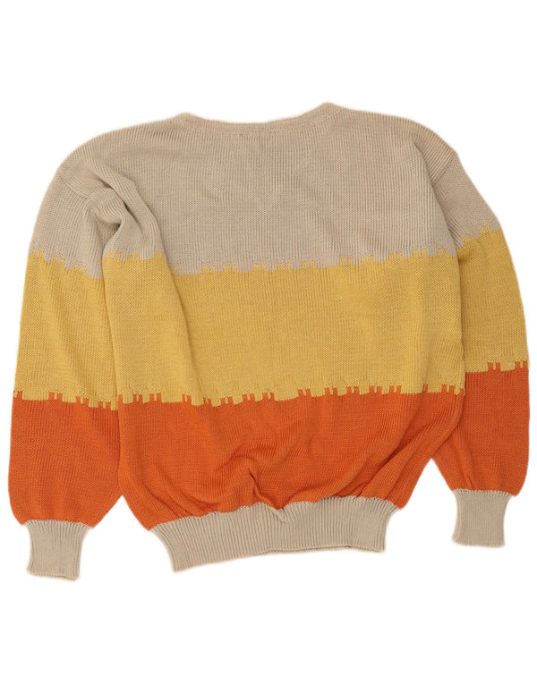 I Maschi Ženski džemper s veznim izrezom IT 48 XL Višebojni Colourblock