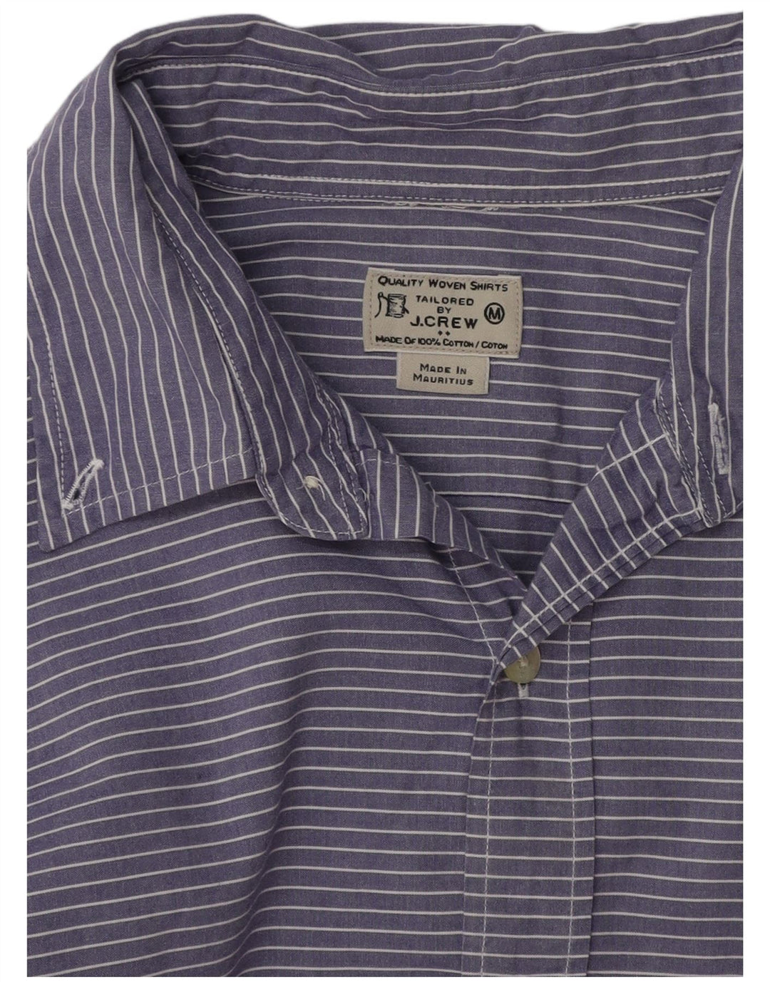 J. CREW Muška košulja srednje ljubičaste pruge, pamuk