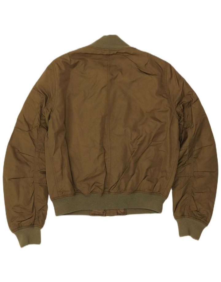 TOPSHOP ženska prevelika bomber jakna UK 10 mali kaki poliester