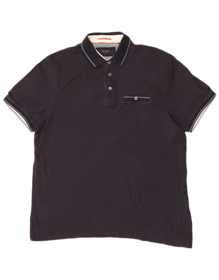 Velika muška polo majica Ted Baker, veličina 4, tamnoplavi pamuk