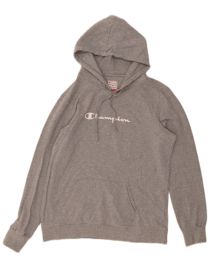 CHAMPION Ženska Heritage Fit grafička majica s kapuljačom UK 14 velika siva