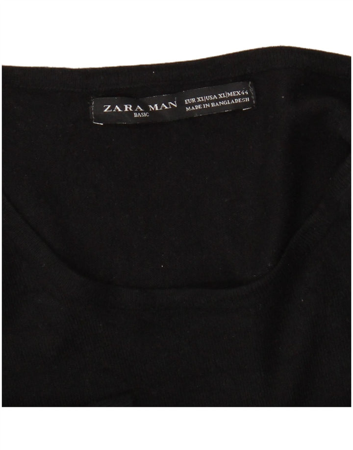 Zara muški pulover s okruglim izrezom XL crni
