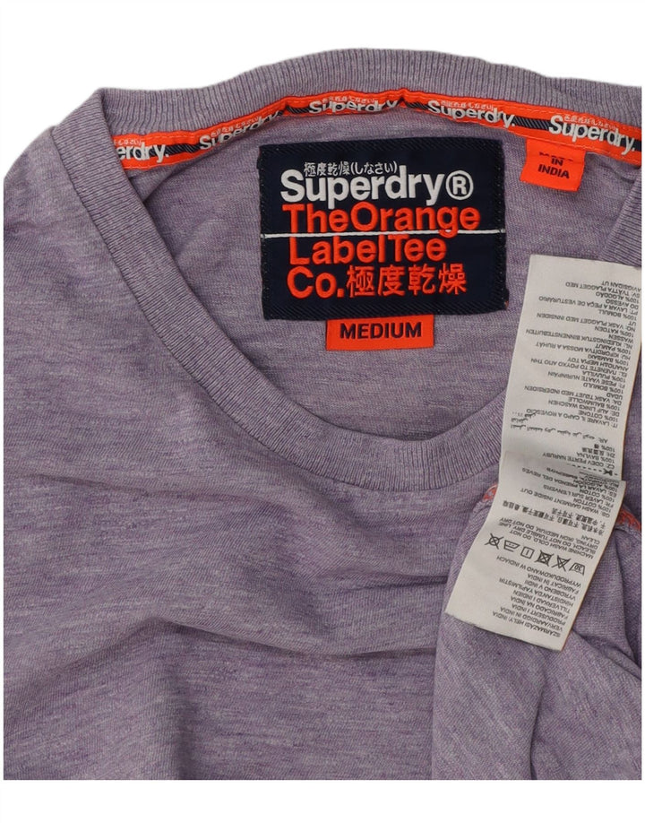 SUPERDRY muška majica kratkih rukava Srednje ljubičasti pamuk