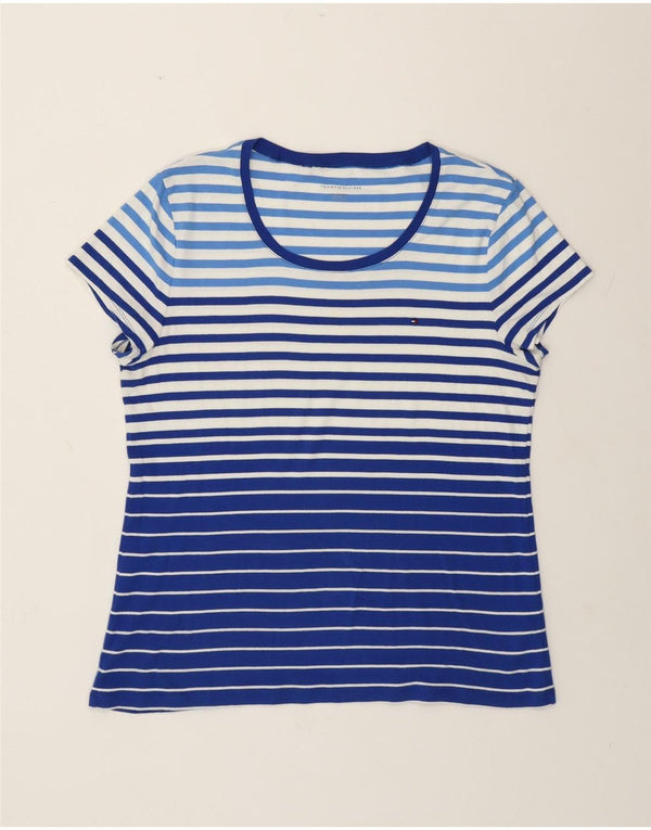 Tommy Hilfiger Womens T-Shirt Top UK 20 2XL Blue Cotton