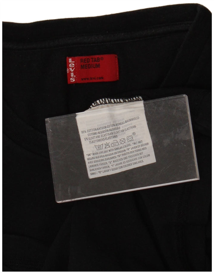 LEVI'S ženska majica kratkih rukava UK 12 srednje crni pamuk
