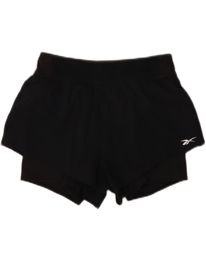 Reebok ženske sportske kratke hlače Speedwick UK 8/10 mali crni poliester