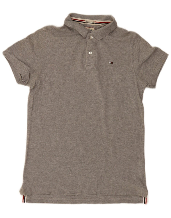Tommy Hilfiger muška polo majica srednje sivi pamuk