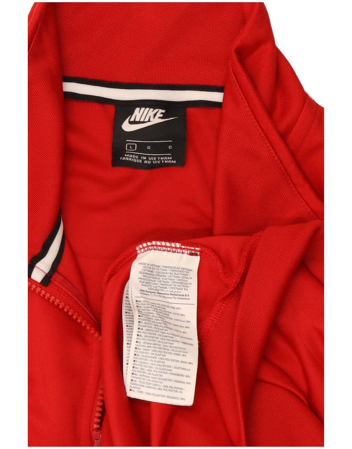 Nike Air Muška gornja jakna trenirke Large Red Colourblock Poliester