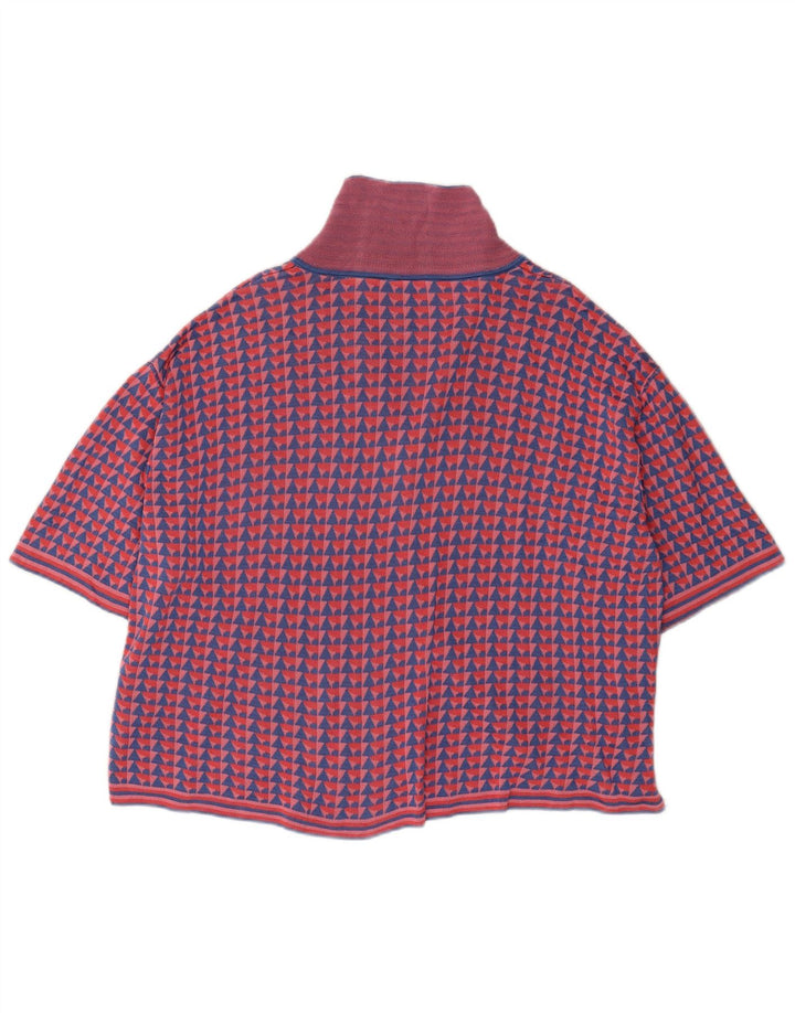 Zara ženski kardigan džemper kratkih rukava UK 14 srednje višebojan