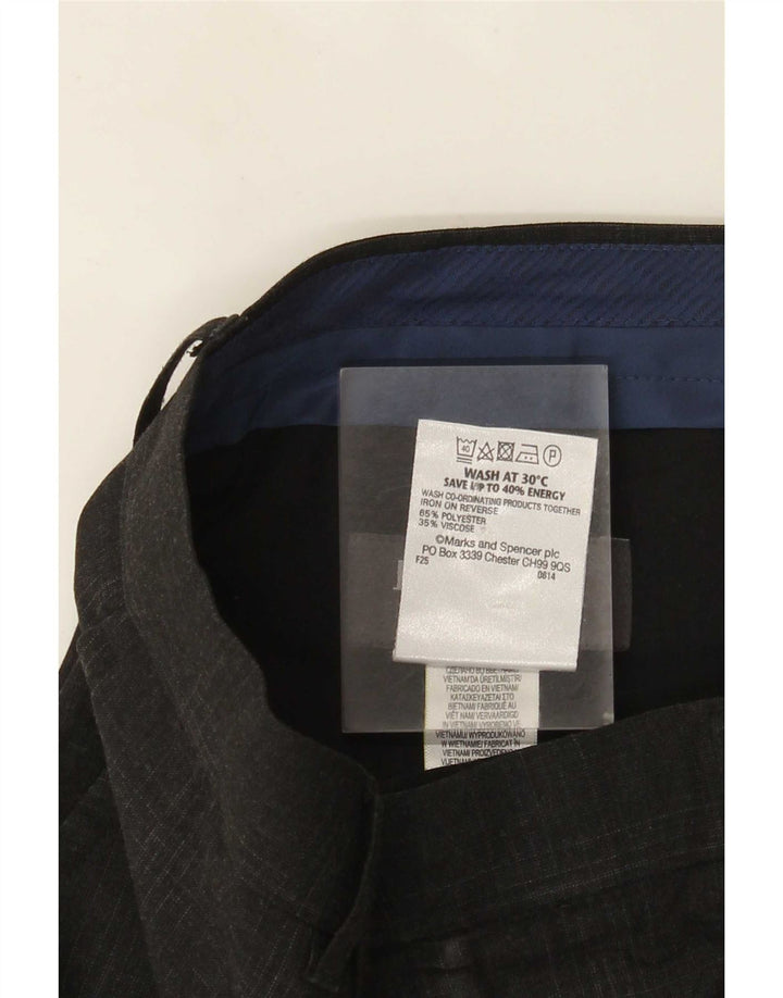 Marks & Spencer muške hlače super uskog kroja W32 L33 sive karirane