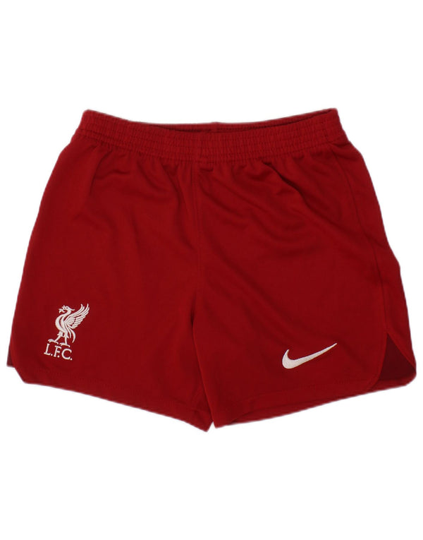 NIKE Sportske kratke hlače Liverpool za dječake 10-11 godina srednje crvene boje od poliestera